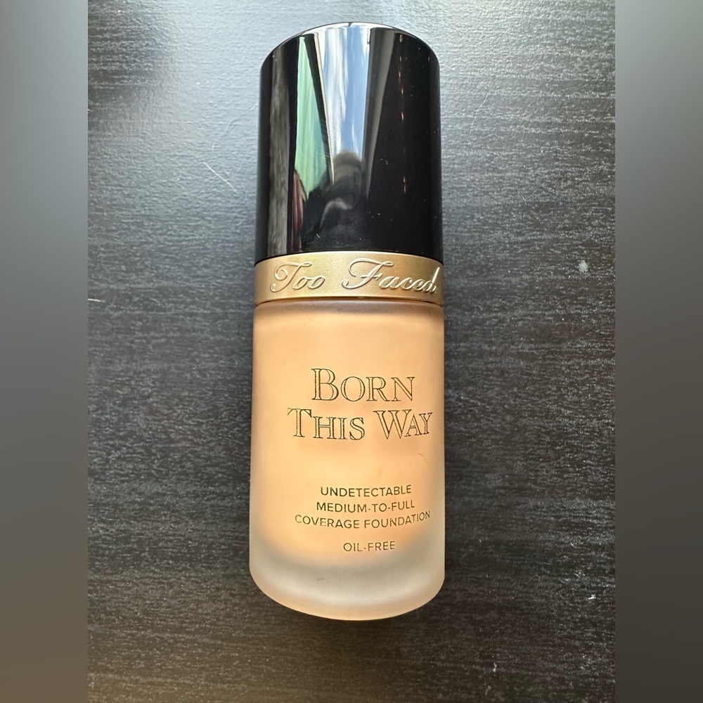 Too Faced Born This Way Foundation - shade 'Sand'. Full.